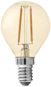 LED Lampe Tropfenlampe Filament Gold