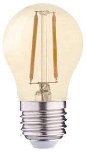 LED Lampe Tropfenlampe Filament Gold